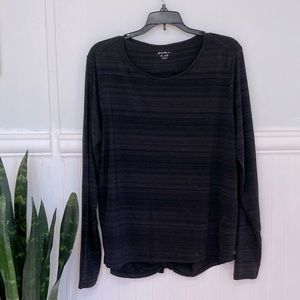 Eddie Bauer Slit Back Work Out Top EUC